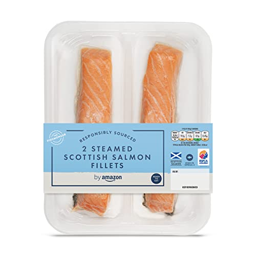 by Amazon 2 Steamed Scottish Salmon Fillets 180g
