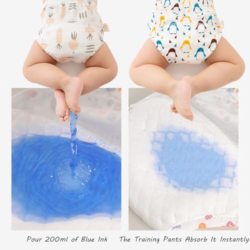 Mezely Potty Training Pants - Potty Training Underwear, Upairy Training Underwear for Girls & Boys (8PCS,Medium)3