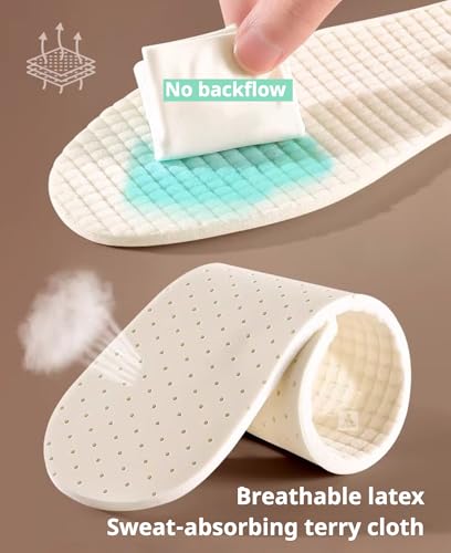 Plantillas de látex para mujer, 2 pares, talla 7.5-8 miniatura 3