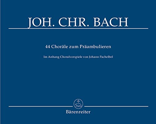 44 Choräle zum Präambulieren preludios armónicos para organistas