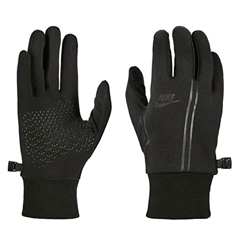 Gants en Polaire Tech Nike Homme Noir - Gant Tactile Chaud Sport Hiver