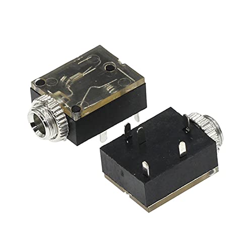 500pcs 5Pin 3.5mm Stereo Audio Jack Socket PCB Panel Mount for Headphone with Nut PJ-324M