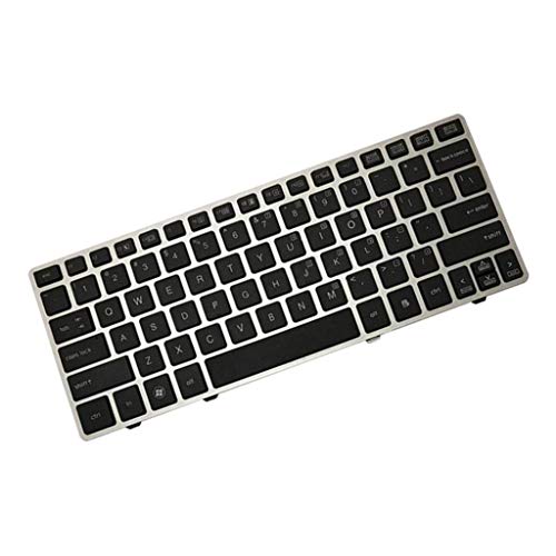 Kesoto Kit de teclado (layout dos EUA) de substituição compatível com HP Elitebook 2560, 2560p, 2570