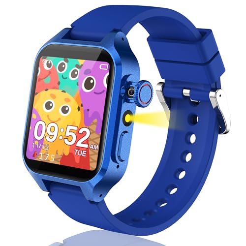 Ruopoem Smartwatch per Bambini con 32 Giochi, Orologio Smartwatch Bambini con Fotocamere Musicale Video Contapassi Sveglia Touchscreen, Orologio Bambino Bambina Educativi Regalo Compleanno