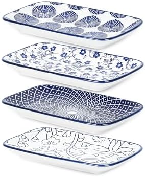 Amazon.com | KITCHENLESTAR 8 Inch Rectangular Dessert Plates Dinner ...