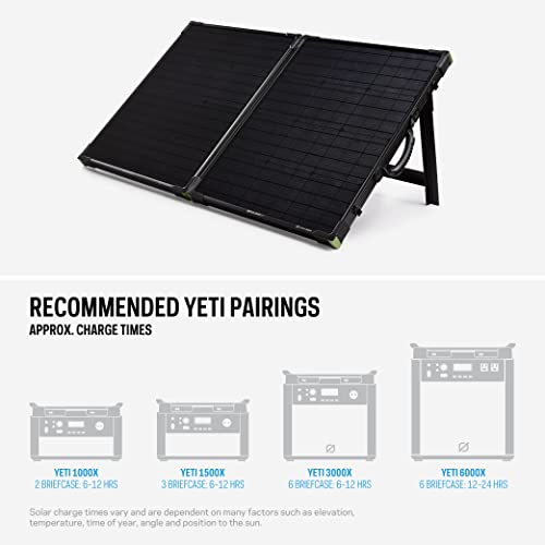 Goal Zero Boulder 100 Briefcase, 100 Watt Monocrystalline Solar Panel #TOP5