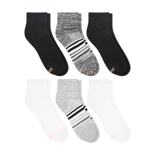 Image of Hanes Women's Socks, Lightweight Breathable Socks, No Show and Super No Show, 6-Pack