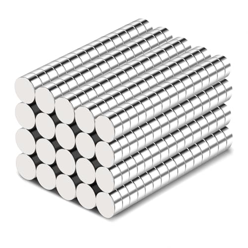 Image of TRYMAG Small Neodymium Fridge Magnets, 300Pcs Refrigerator Magnet 6x3mm | Round Rare Earth Multi-Use Tiny Magnets for 3D Printing, Office,Whiteboard, Crafts, School