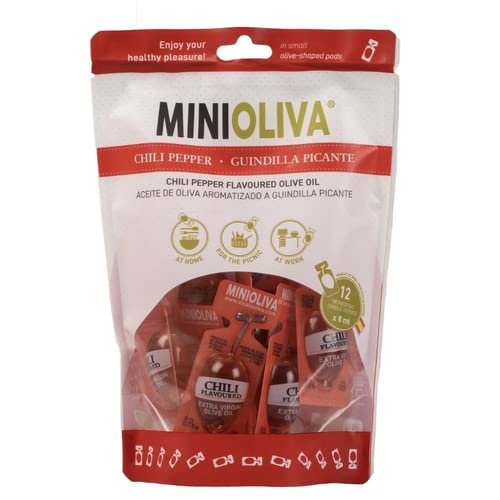 Aceite de oliva con sabor a chile - afilado (12 porciones individuales de 8 ml) 96 ml Cover