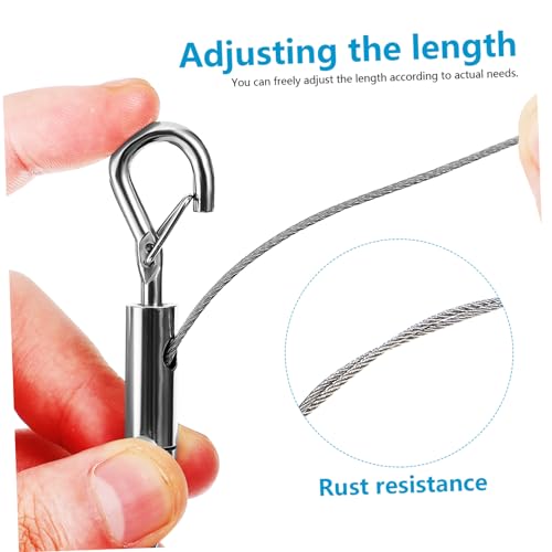 Image of Heavy Duty Stainless Steel Hanging Rope for Picture Frames Wire Mirror Mounting Hardware