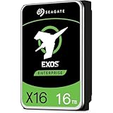 シーゲイト HDD x16 16TB Exos,3.5インチ 内蔵 ハードディスク RAID (CMR), SATA3.0 外付け ハードディスク 7200rpm 24時間稼動 PC 法人向けストレージ/NAS向け ST16000NM001G(整備済み品)