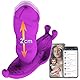 FULUTOY Tragbare Vibratoren für sie Klitoris und G-Punkt mit Stoßfunktion, Schub Vibrator mit Bluetooth Fernsteuerung, weiblicher unsichtbarer Masturbation Vibrator, Panty Vibrator für Frau und Paare
