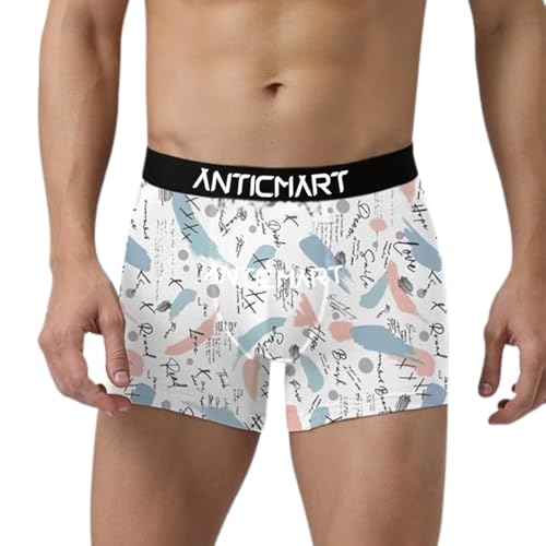 Image of Men's Extra Thin Elastic Ice Silk Underwear - Long, Comfortable, Breathable Boxer Brief Trunks (Pack of 3)