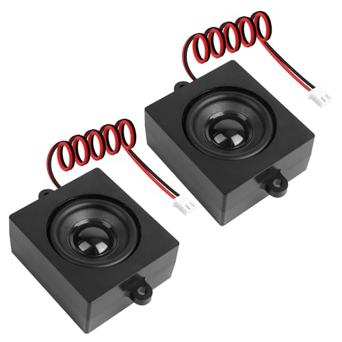 2pcs Speaker 5W 4? Single Cavity Mini Speaker Full-Range Cavity Micro Loundspeaker for Arduino with JST-PH2.54-2Pin Interface for Small Electronic Projects Advertising Machine LCD TV Monitors