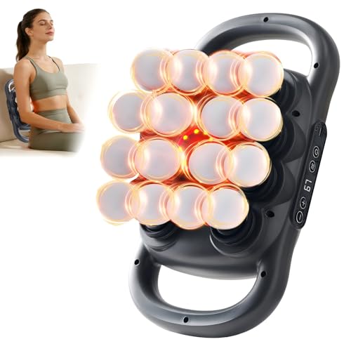 Image of 16-Head Massage Gun Set, Deep Tissue Percussion Massager, Electric Muscle Massager with 9 Adjustable Speeds, Portable for Home, Gym, Office, Travel, Black
