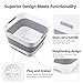 Collapsible Wash Basin for Baby Bottles - 2.4 Gallons Portable Wash Bin for RV Camping Sink, Space-Saving Dish Tub.Laundry & Utility Room Sinks