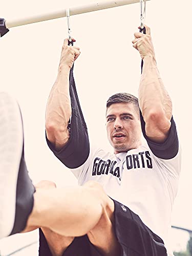 GORILLA SPORTS® Ab Straps - Set di 2, Imbottite