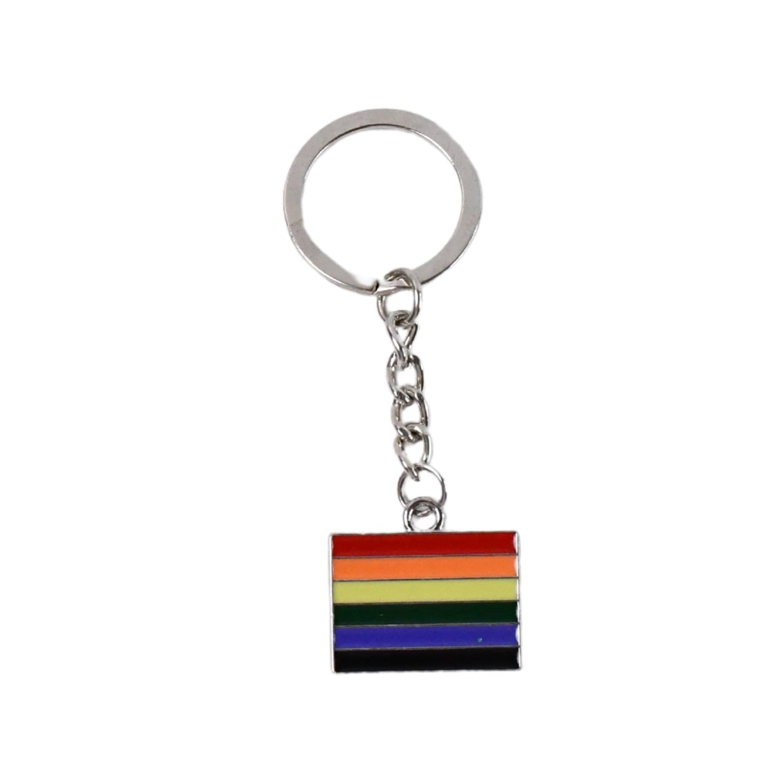 Rainbow Design Metal Keyring Key Chain ? Stylish and Colorful Key Holder with Mixed Designs (1 Piece)-picture-10