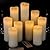 Vinkor Flameless Candles Battery Operated Candles 4" 5" 6" 7" 8" 9" Set of 9 Ivory Real Wax Pillar LED Candles with 10-Key Remote and Cycling 24 Hours Timer