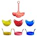 Triple Egg Silicone Cooking Pack 3 x Poach Pods 3 x Frying Rings and 1 x 3 Egg Boiler from Kosy Kitchen (TM)
