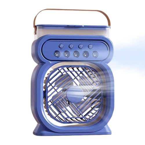 Huayeex Ventilador Nebulizador Portátil | Ventilador Portátil Nebulizador Humidificador - Equipo con Tanque de 450ml y Asa 3 Velocidades de para Adultos Mayores