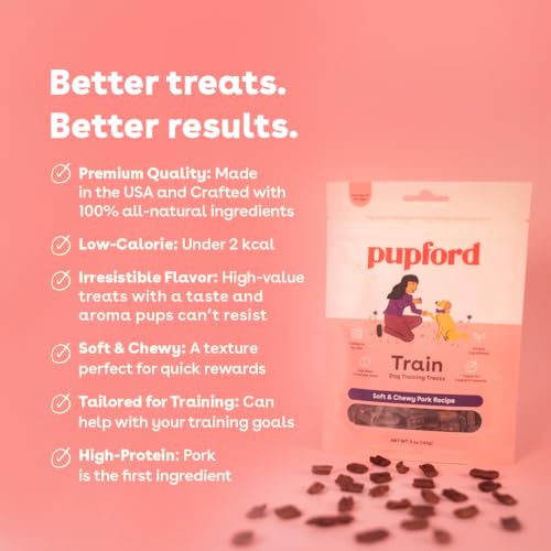 Image of Pupford Soft & Chewy Training Treats for Dogs & Puppies (Pork, 5 oz)