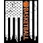 American Usa Flag Basketball