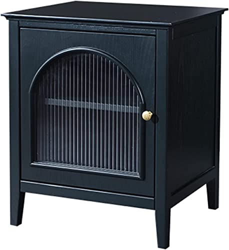 Table de chevet scandinave rangement chambre petit meuble de nuit en bois