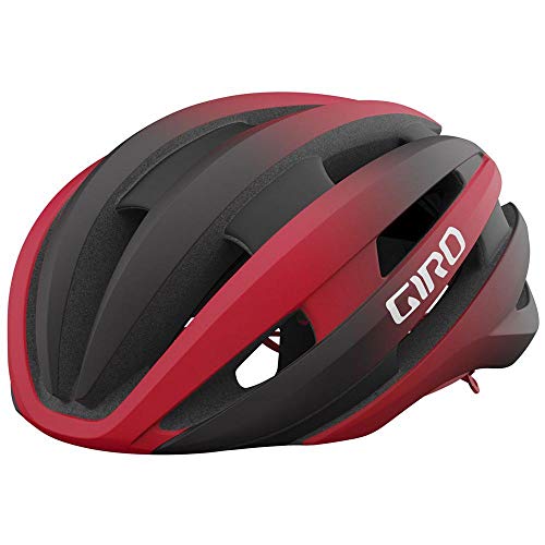 GIRO Synthe MIPS II Casco, Hombre, Negro Mate/Rojo Brillante, M