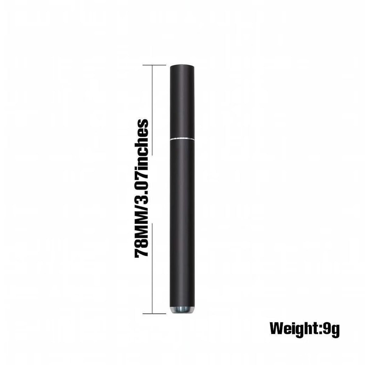 Kompaktes Metallrohr, 8 mm Außendurchmesser, 1 mm, Blasrohre, leicht, wiederverwendbar, reisefreundliches Taschenwerkzeug (7,6 cm), 2 Stück