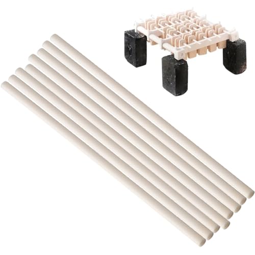 BENECREAT 8 Unids Soporte de Quema Colgante de Joyería de Cerámica, Varilla Ardiente Colgante para Horno de 10x0.35 cm, Palos Colgantes de Cerámica para Cuentas de Porcelana., Fabricación