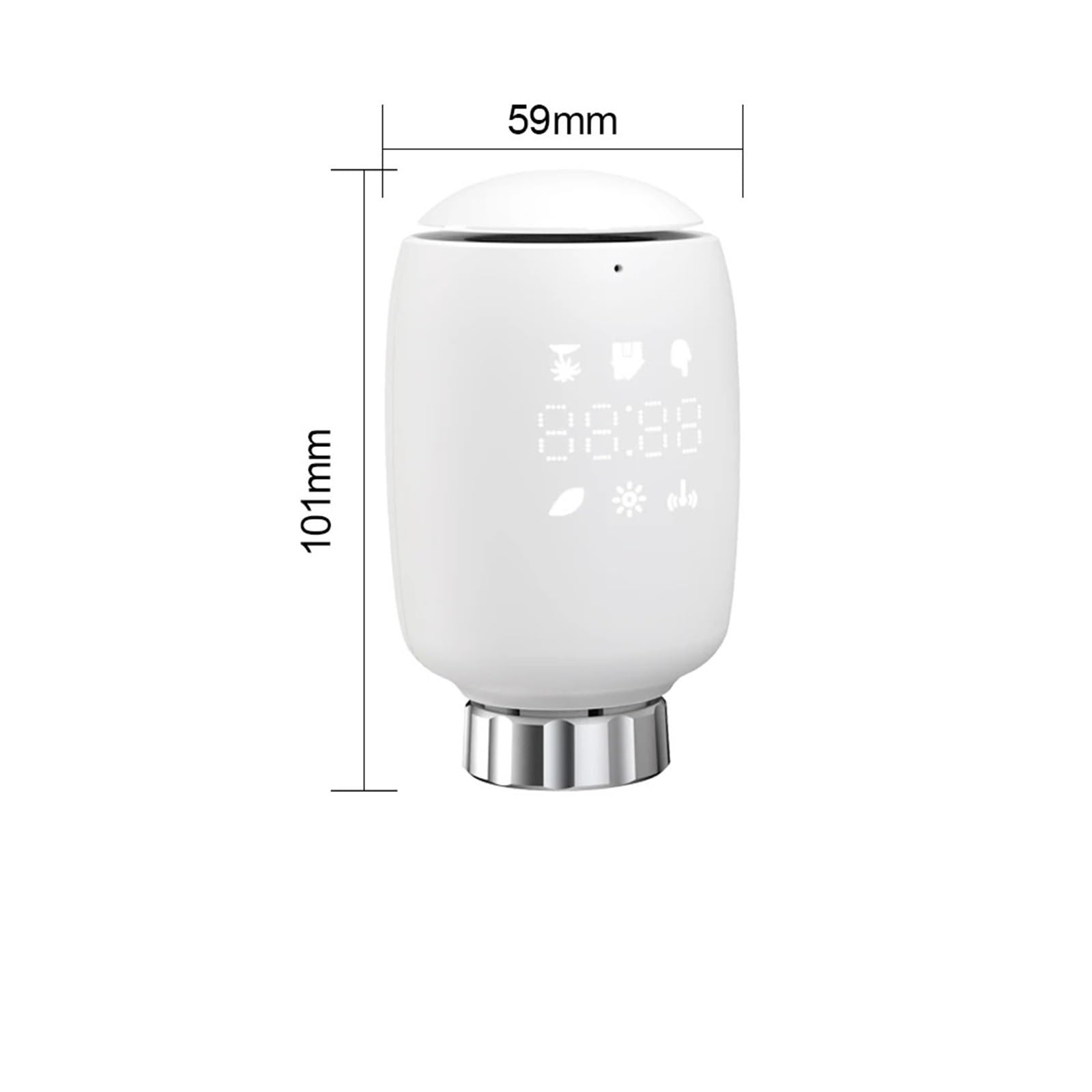 Termostat, Inteligentny Siłownik Grzejnikowy Programowalny Termostatyczny Zawór Aplikacja Zdalny Regulator Temperatury(1pc)