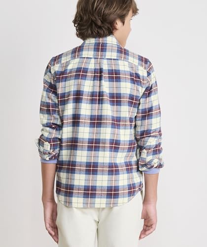 Image of vineyard vines Boys' Boys' Muskeget Plaid Vineyard Flannel Shirt