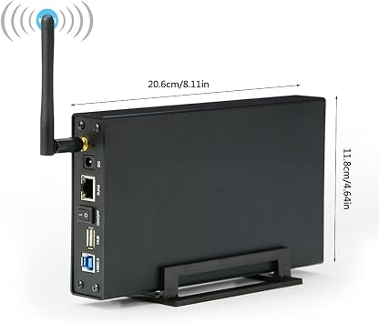 Multi-Functional 3.5inch Hard Disk Enclosure USB3.0 HDD for Case Rj45 Ethernet NAS Net Server Storage Device Hard Drive Home Storage Device Ssd NAS