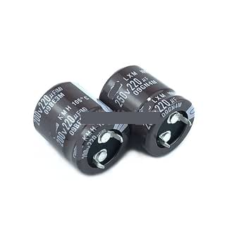 2Pcs Nippon Chemi-Con NCC 1200uF 250V / 200V Snap-in PSU Capacitors