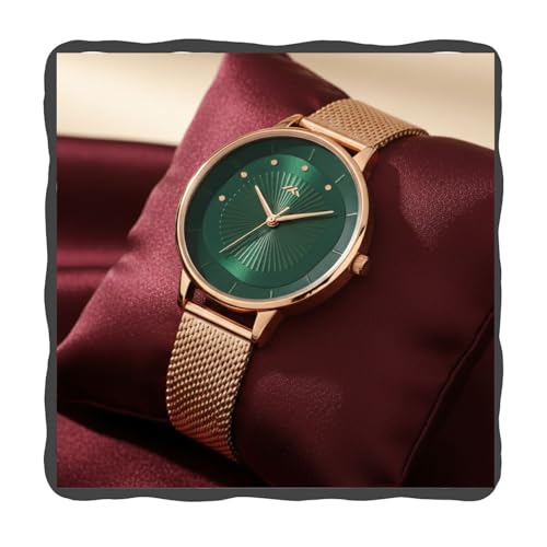 Image of WISEWALKER Women's Analog Wrist Watch for Ladies and Girls | Stylish & Trendy | Rose Gold Stainless Steel Premium Strap | Perfect for Casual, Party & Formal Wear