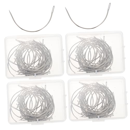 ERINGOGO Shaped Curved Needles for Hand Sewing Professional Upholstery Needles Multi Function Weaving Supply for Crafts and Upholstery Projects