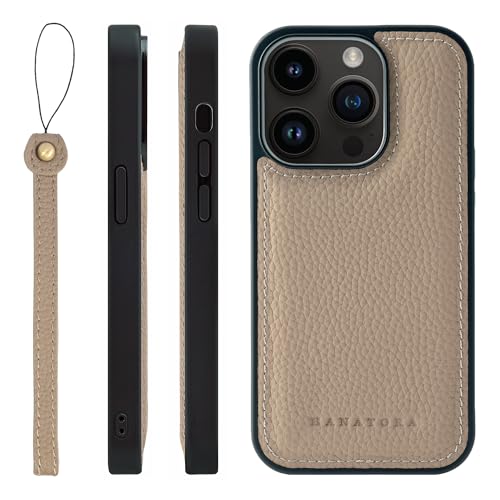 HANATORA for iPhone 14Pro �P�[�X MagSafe �Ή� �{�v �ϏՌ� �o���p�[�^ �X�}�z�P�[�X �X�}�z �X�g���b�v �t�� �V�������N���U�[ �M�t�g �}�O�Z�[�t�Ή� �O���[�W�� SMSGZ-14Pro-Grege