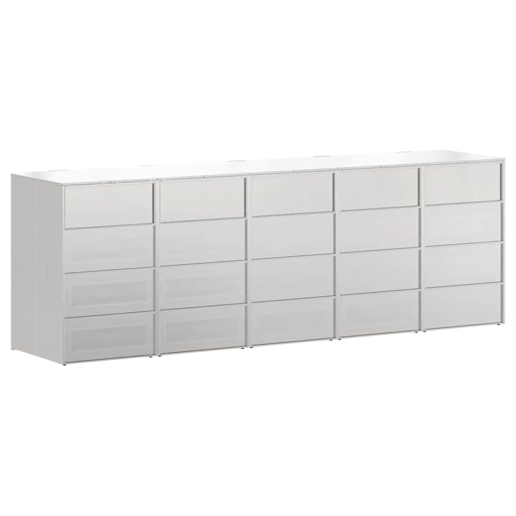Genérico Almacenamiento de Cubos Wheelie para 3 Cubos Plateado,Productos del hogar,Accesorios para contenedores de residuos,Soportes para contenedores de residuos-3394791