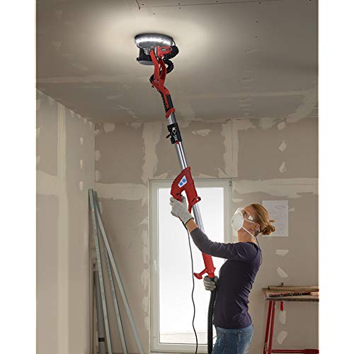 Bakaji Opvouwbare wandschuurmachine, giraffe, gipsplaat, 750 W, vermogen 800-1750 omw/min, automatische stofafzuiging… - Afbeelding 4