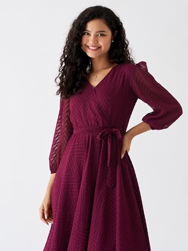 Image of AASK Women Fancy Plain & Solid Designer Dress for Women