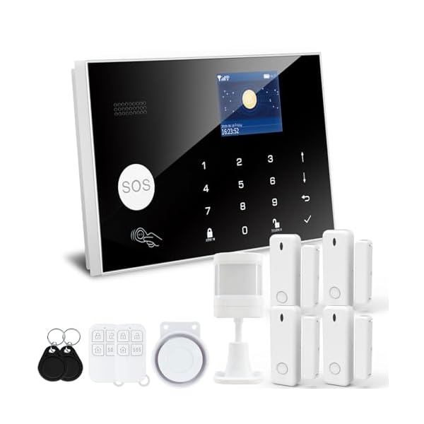 Alarm System for Home Security, Tuya Smart Home Security System, Home Alarm System no Subscription ，for Kids and pet Safety.