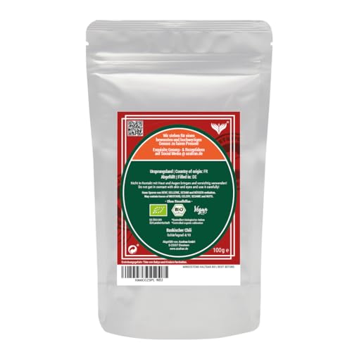 Azafran BIO Baskischer Chili gemahlen aus Frankreich, Chili Pulver aus dem Baskenland 100g