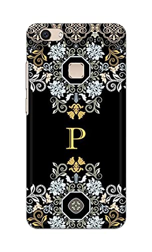 Image of Printed Hard Back Cover Case for Vivo V7+ | Vivo V7 Plus | Vivo Z10 Back Cover (Alphabet P) -1803
