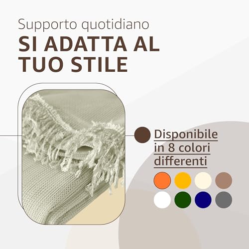 Sonit - Zanzariera Finestra 150X250 Panna - Zanzariera Porta Finestra Con Gancetti E Anelli - Rete Antizanzare Per Finestre Facile Installazione Con Frange - 6