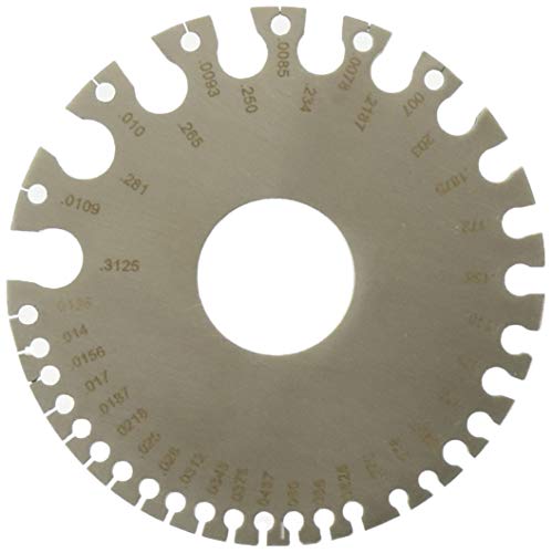 Calibrador PRECISE para láminas y placas de hierro y acero, también mide calibre de alambre: TM-30000 miniatura 1