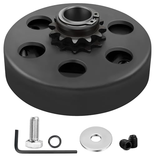 Image of LotFancy Go Kart Clutch 3 /4 Bore 12T for #35 Chain, Predator 212 Engine Centrifugal Clutch, with Screws Allen Wrench Clutch Bolts and Nuts Kit