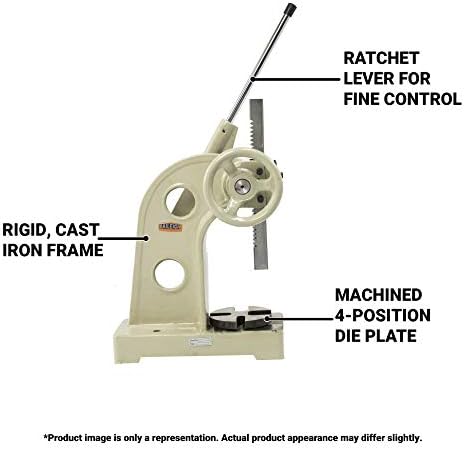 Miniatura 2 de Baileigh Prensa de eje de trinquete de 3 toneladas (AP-3R)