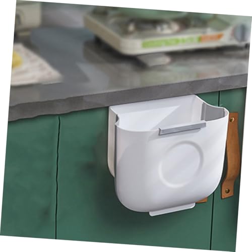 2 piezas basura plegable colgante para cocina blanca miniatura 3