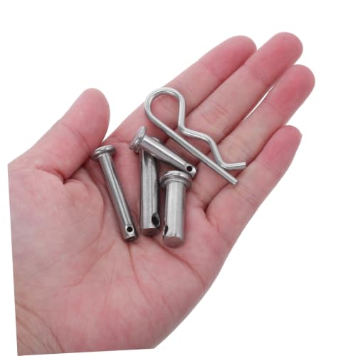 Pasadores Clevis y Cotter de acero inoxidable para reparación de maquinaria, kit de 122 piezas 5
